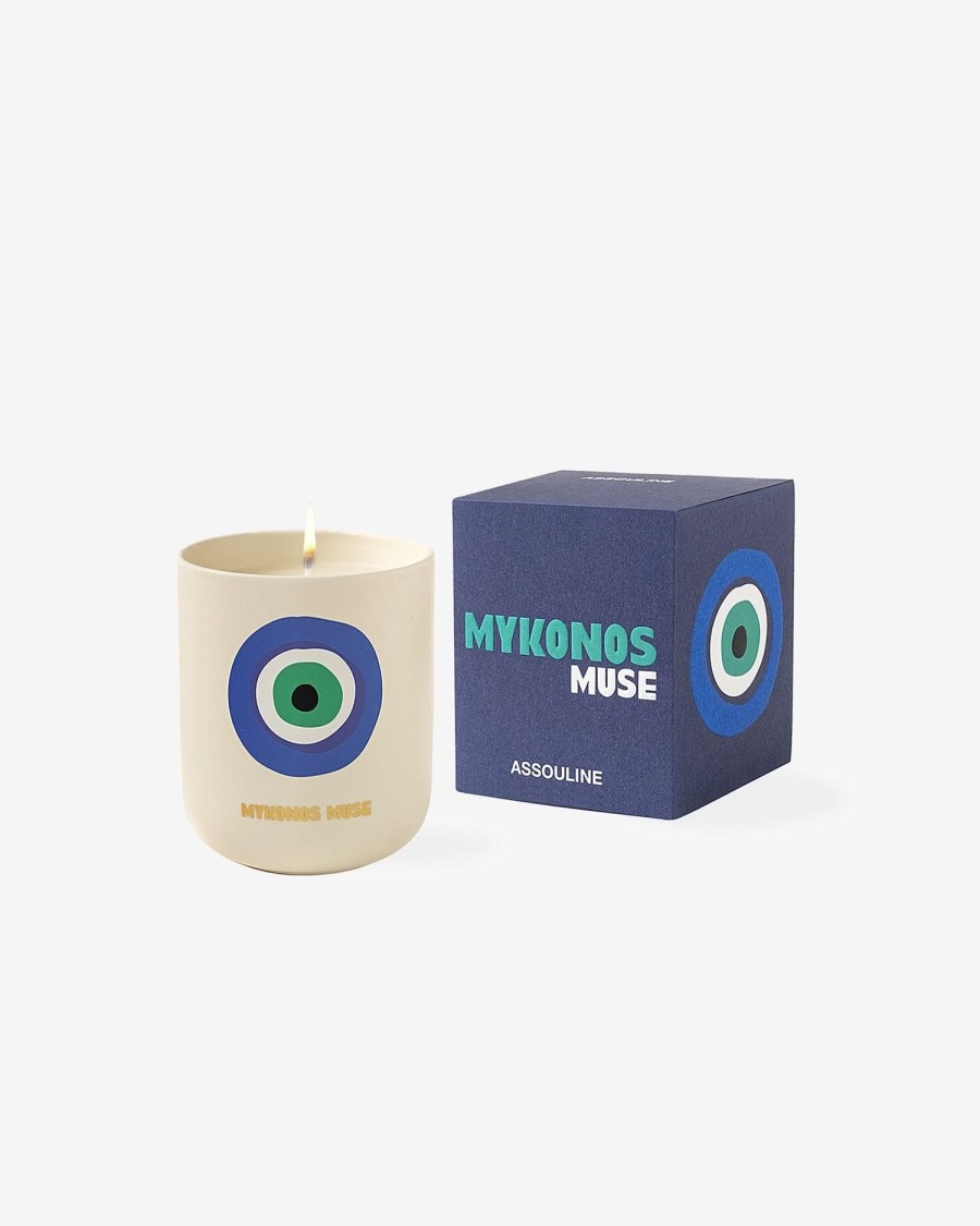 Candles | Assouline Mykonos Muse-Travel From Home Candle